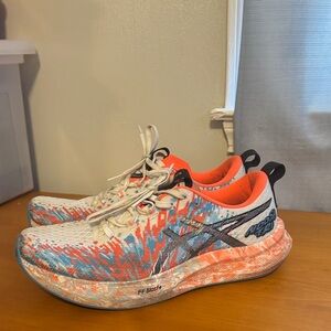 Asics Men's Multi-Color Orange Blue Running Sneakers